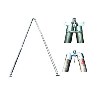 A-Shape Tubular Electric Power Gin Pole Stringing Equipment Aluminum Extension Pole