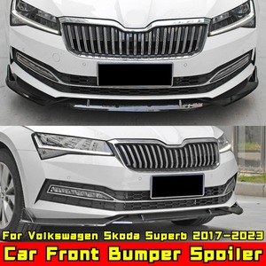 Spoiler de pare-chocs avant, protection de pare-chocs, kit carrosserie compatible avec Volkswagen Skoda Superb 2017-2023, accessoires auto - Product Image 4