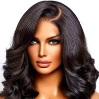Perruques Lace Front Cheveux Humains Ondulés Profonds 30 Pouces HD Sans Colle Pré-Pluckées avec Baby Hair Prêtes à Porter Raie au Milieu pour Femmes Noires