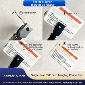 (644xy) lỗ duy nhất đấm đấm Kìm 2 <span class=keywords><strong>3</strong></span> 4 5 6mm Vòng đấm thích hợp cho đấm thẻ PVC thẻ - Product Image 5