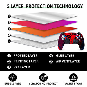 Autocollant en vinyle, impression numérique, dessin animé, anime, forme personnalisée, auto-adhésif pour la décoration de la console de jeu PS5 - Product Image 5