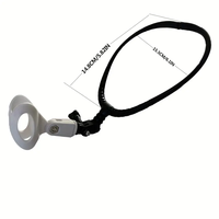 Support de cou de microphone réglable Support de micro léger pour le cou pour les musiciens magiciens et les performances en direct