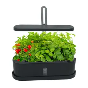 Интеллектуальный домашний садовый гидропонный аппарат для посадки, пластиковые горшки с полным спектром света для овощей, аэрогарден