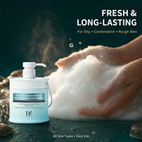 Gel Douche Exfoliant au Sel Marin Hydratant Nettoyant en Profondeur Contrôle du Sébum Rafraîchissant 500ml Marque Privée OEM