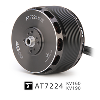 AT7224 40CC Vente d'usine T-MOTOR KV160 KV190 VTOL Moteur d'avion électrique à aile fixe et à arbre long Moteur de drone RC pour pièces de drone