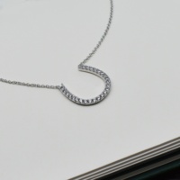 Collier avec pendentif en forme de sabot de cheval en argent sterling 925 avec CZ blanc en forme de U