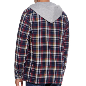 Bán buôn thiết kế mới nhất cotton thời trang dạo phố dài tay áo Mens trùm đầu flannel Áo khoác - Product Image 3