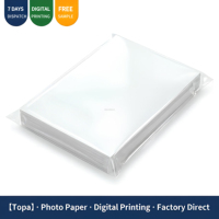 Kertas Foto Inkjet Glossy Satu Sisi A4 Permukaan Berbutir Premium Tahan Air MOQ Rendah 115-260gsm 100 Lembar/Pak untuk Bisnis Pernikahan