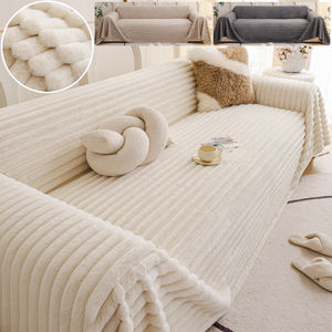 Funda de sofá de pelo de conejo, suave, crema, viento, suave, pegajosa, felpa, antideslizante, cálida en otoño e invierno - Product Image 1