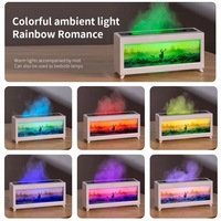 Nouvelle flamme arôme humidificateur d'air atomiseur d'eau 220ml diffuseur d'huile de feu flamme électrique diffuseur d'huile essentielle avec télécommande
