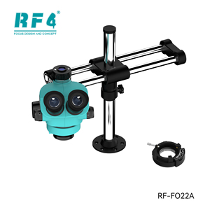 RF4 7-50x 三目立体显微镜 FO22 双臂支架 144 LED 环形灯 0.5x CTV 镜头 IP53 级防护等級 LCD 显示屏 - Product Image 3