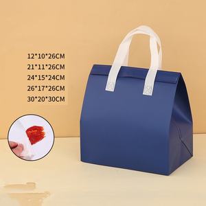 Bolsas de transporte desechables personalizadas multifunción, con aislamiento de papel de aluminio no tejido, específicas para llevar, para pasteles y té de burbujas - Product Image 6
