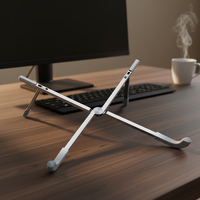 Support pliable pour ordinateur portable X, réglable et portable, en alliage d'aluminium, pour ordinateurs portables de 13 à 17 pouces, idéal pour le travail quotidien au bureau