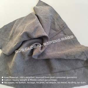 Trapos de felpa de algodón 100% reciclados de grado A, de alta resistencia, de colores, tipo sudadera, 10 kg para limpieza - Product Image 4