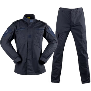 Vêtements tactiques ACU uniforme bleu marine chemises pantalon Camouflage <span class=keywords><strong>tenue</strong></span> tactique instructeur formation sécurité respirant été - Product Image 6