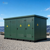 Transformateur de puissance mobile préfabriqué en conteneur triphasé 33 kV 480 V, appareillage de commutation MT et HT