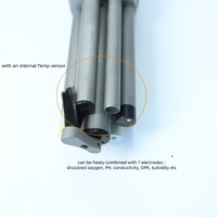 Analizador en línea de calidad del agua multiparámetro de alta precisión con PH TDS ORP EC DO CL Sensor de medidor multiparámetro de turbidez
