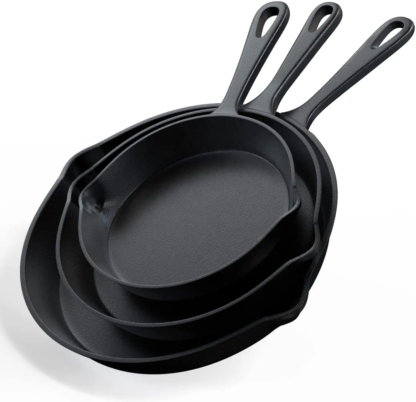 3 PK чугунная посуда 6 "8" 10 "чугун круглый сковородка для жарки для Amazon