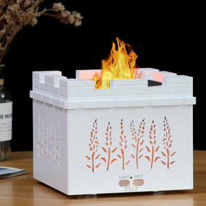 Diffuseur d'arômes YX-2753 Beacon Tower 0,5 L, humidificateur à effet bois avec lumière LED flamme pour la maison et le bureau - Product Image 4