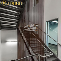 Rideau enrouleur métallique en spirale en acier inoxydable ou en aluminium pour architecture, type cascade, OEM