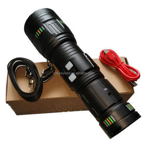 Linterna <span class=keywords><strong>LED</strong></span> con Zoom de alta potencia, batería recargable de <span class=keywords><strong>18650</strong></span>, luz de antorcha de largo alcance, carga USB, aleación de aluminio, producto increíble - Product Image 6