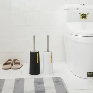 Populaire Producten Korte Geen Dode Einde Geen Ponsen Wc Borstel Huishoudelijke Handheld Plastic Borstel Houder Voor Toiletten