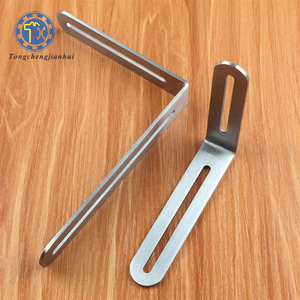 Tùy Chỉnh L Shape Tấm Kim Loại Thép Không Gỉ Kệ 90 Độ Góc Khung - Product Image 1