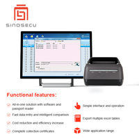 Sinosec- sistema de entrada de datos de pasaporte, solución todo en uno con software y lector de pasaporte