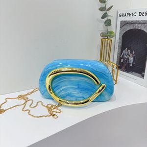 Borsa da Sera Classica Rotonda in Stile Europeo <span class=keywords><strong>e</strong></span> Americano, Clutch in Acrilico con Design Vintage - Product Image 3