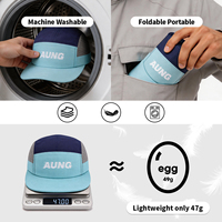 Casquette de cyclisme perforée à séchage rapide pour l'été, chapeau de pluie non structuré, casquette de course sportive avec logo réfléchissant