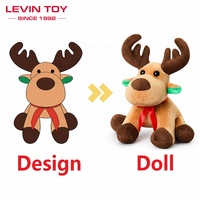 Meilleures ventes saisonnières : Jouets en peluche personnalisés rennes et pingouins, animaux en peluche doux de Noël, fabricant OEM pour cadeaux de Noël en détail