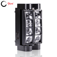 Lumière d'araignée de scène à led 8x3w, mini boîtier led, faisceau d'araignée, lumière à tête mobile dj