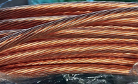Câble de mise à la terre en cuivre nu torsadé YY-BSW16 de la marque YY pour système de mise à la terre, conducteur en cuivre flexible à haute conductivité