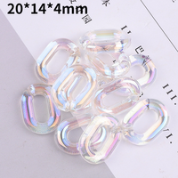 Chaîne colorée maillons de chaîne en plastique fabrication de bijoux chaîne à maillons acryliques porte-clés pour la fabrication de bracelets de collier