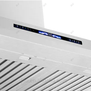 Ultra tipis listrik Stainless Steel Range Hood ramping di bawah kabinet kompor untuk peralatan dapur rumah