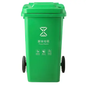 Outdoor 100L Recycling Mülleimer Mülleimer Mülleimer Große HDPE umwelt freundliche Abfall behälter für Street Park