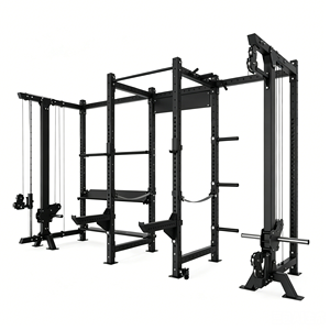 Rack <span class=keywords><strong>de</strong></span> Potencia Multifunción, Máquina <span class=keywords><strong>de</strong></span> <span class=keywords><strong>Poleas</strong></span> <span class=keywords><strong>de</strong></span> Doble Cable, <span class=keywords><strong>Jaula</strong></span> <span class=keywords><strong>de</strong></span> Sentadillas Comercial para Gimnasio, Entrenamiento <span class=keywords><strong>de</strong></span> Cuerpo Completo y Levantamiento <span class=keywords><strong>de</strong></span> Pesas - Product Image 3
