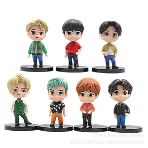 Q-Phiên Bản Btss PVC Thiết Lập Mô Hình V Suga <span class=keywords><strong>Rap</strong></span> Quái Vật Jimin Mini Hành Động Hình Jung Kook Jimin Đồ Chơi Trang Trí Figurineaz - Product Image 4