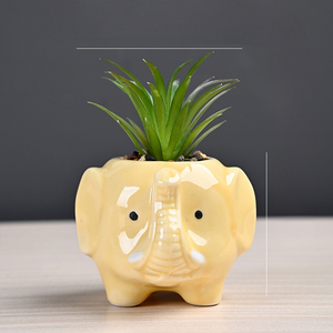 MSH Yenilikçi Fil Şeklinde Sukulent Saksısı Ev Balkon Bahçesi İçin Hayvan Tasarımlı - Product Image 6