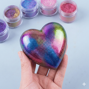 LEQU Polvo de Mica Camaleón de 10 Colores, Pigmento que Cambia de Color para Manualidades, Pintura y Cosméticos - Product Image 5