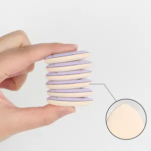 Custom Color Finger Soft Mini Small Triangle Makeup Puff Beauty Cosmetic Finger Puff For Women Concealer Foundation