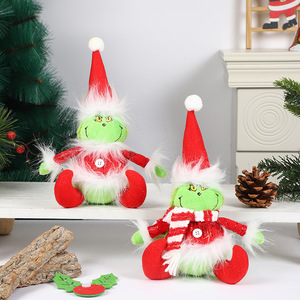 New Arrival Extendable Plush Grinch <strong>Christmas</strong> Ornament Kids Toy and Home Decor <strong>Gift</strong> for Party Supply Factory <strong>Wholesale</strong> - Product Image 5