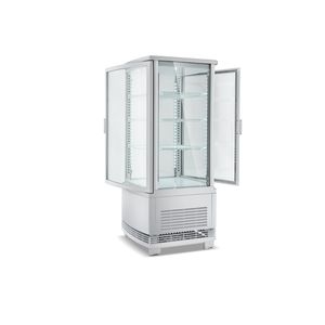 <span class=keywords><strong>Réfrigérateur</strong></span> de présentation de boissons commercial 98L à 4 portes vitrées, comptoir de présentation - Product Image 3