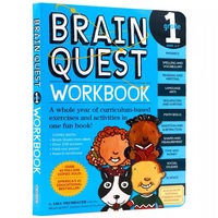 Version anglaise originale du cahier d'exercices Brain Quest, livre d'exercices en anglais pour le développement intellectuel des enfants, modèle BQ-PK1