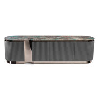 Meuble buffet de luxe noir et gris de haute qualité, en promotion, pour salon et salle à manger