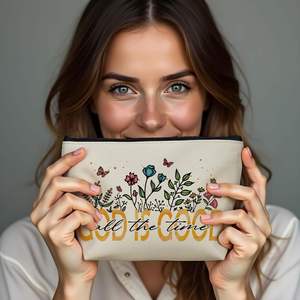 Bolsa de Maquillaje Personalizada, 1 Pieza, de Lona, para Viaje, con Cierre, Diseño Personalizado, Tendencia 2026, Mercado Chino en Línea - Product Image 5