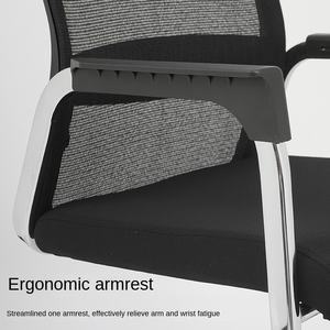 Sillas de Escritorio de Malla con Patas de Metal Tipo Trineo, <span class=keywords><strong>Precio</strong></span> de Mayoreo en Foshan, Sillas de Recepción para Hospitales y Entrevistas - Product Image 4