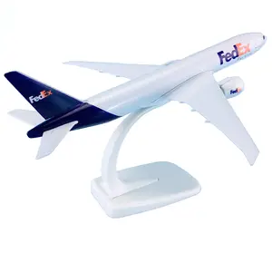 20cm 1:400 scale Boeing B777-300er plane model alloy fedex printed diecast airplane model