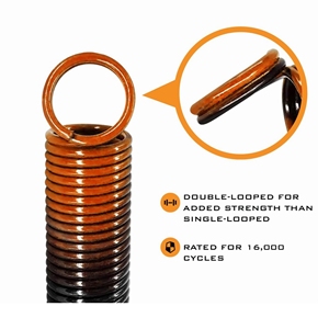 Ressorts de porte de garage à électrophorèse robuste DONGSHENG avec diamètre de fil personnalisable pour une hauteur de 7 pieds - Product Image 2