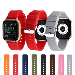 EN Stock 9 Couleurs Bracelet de montre en caoutchouc de silicone <span class=keywords><strong>personnalisé</strong></span> 20mm Bracelets de montre en silicone - Product Image 2
